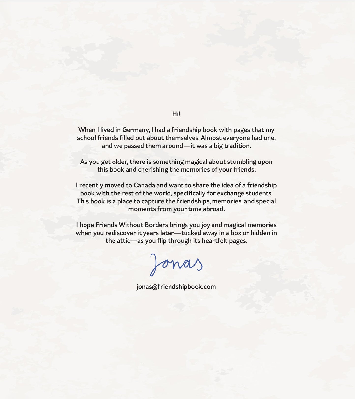 Friends Without Borders - My Exchange Student Scrapbook